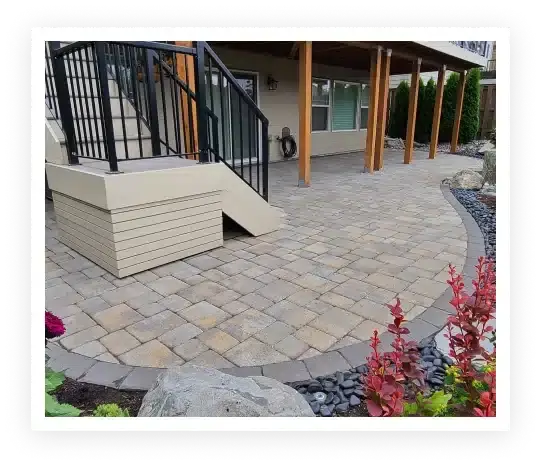 Covered Structures with Paver Patios in Portland Oregon