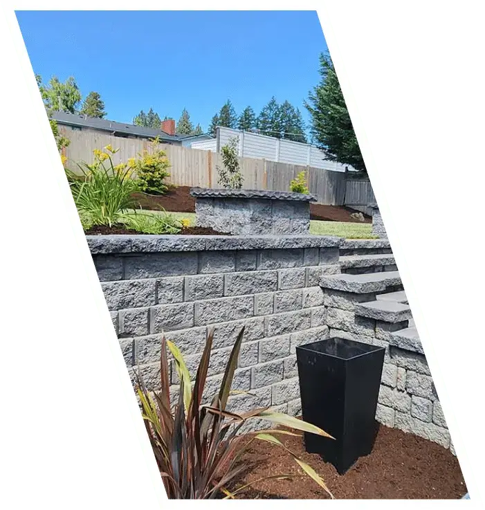 Small Garden Rock Walls Portland Oregon