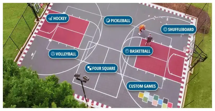 Athletic Courts Sample Plan Portland OR