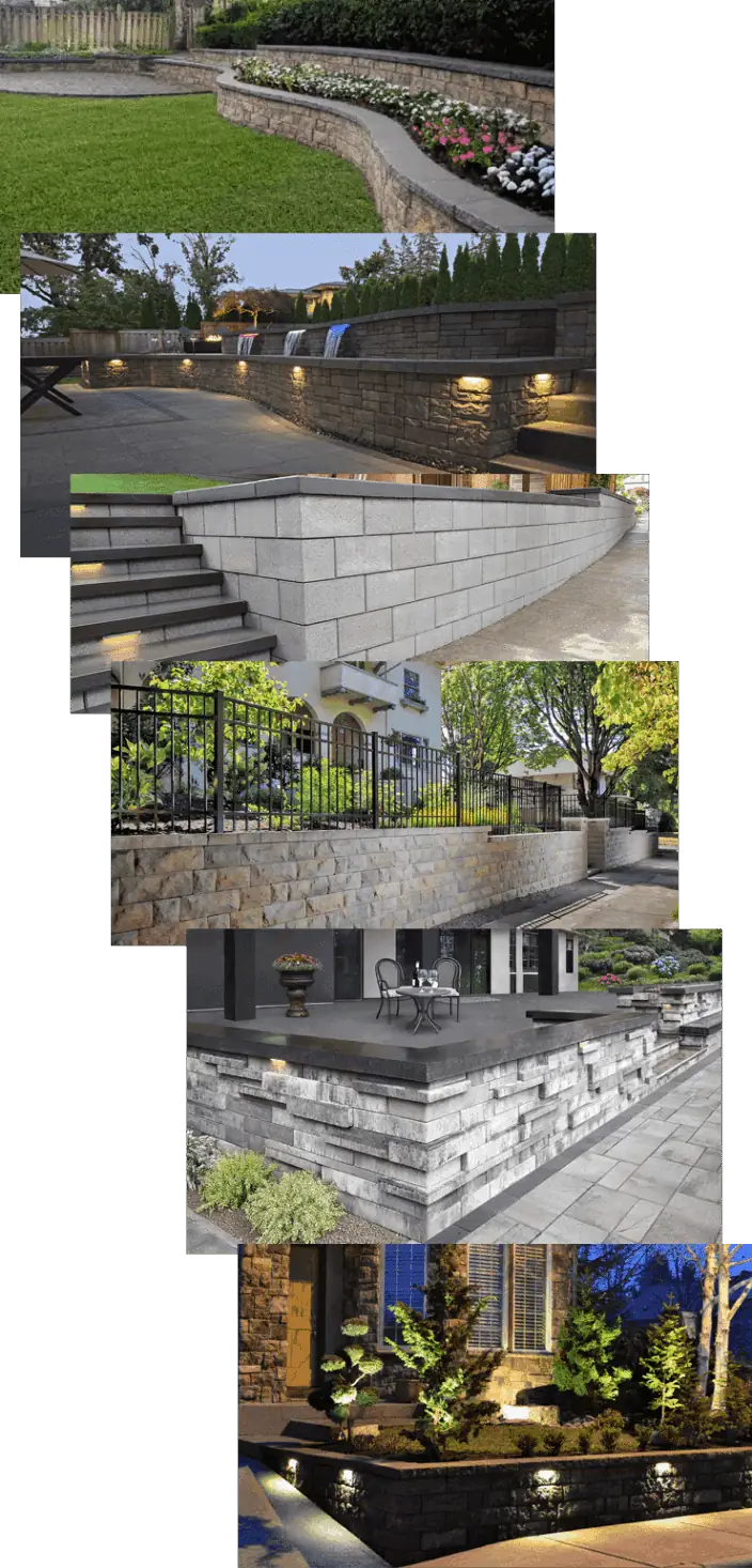 Multiple Segmental Retaining Walls in Beaverton Oregon